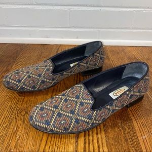 VTG Talbots Needlepoint Loafers - Tapestry - Smoking Shoes